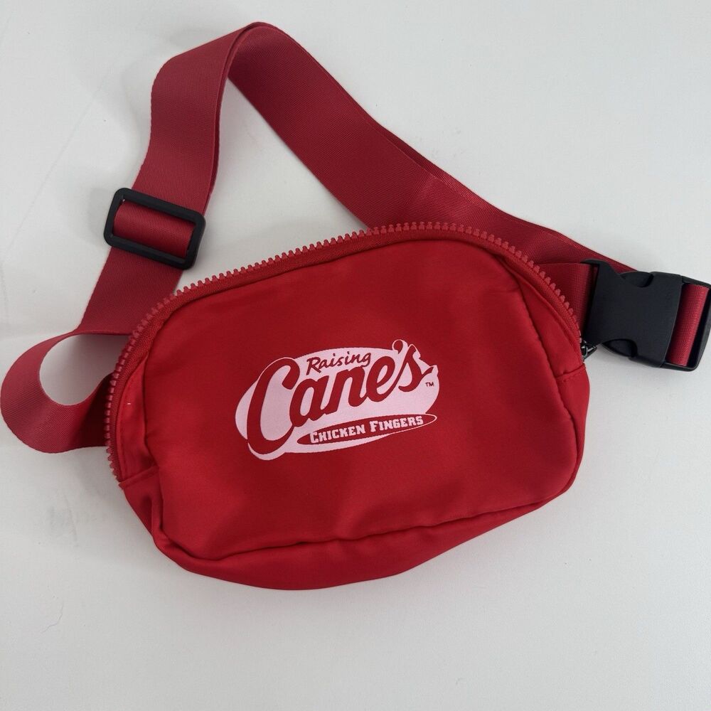 Rare Raising Canes Chicken Fanny Pack Waist Bag Belt Bag Collectible Red